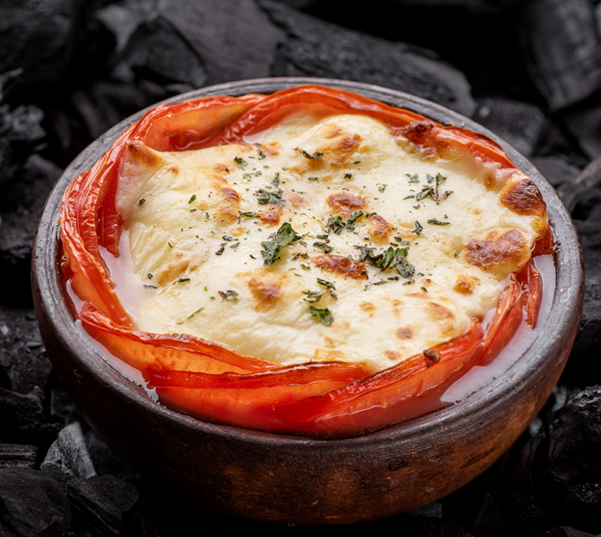 Baked Tomatoes with Herbs and Cheese