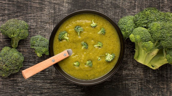 Broccoli Stem and Florets Soup