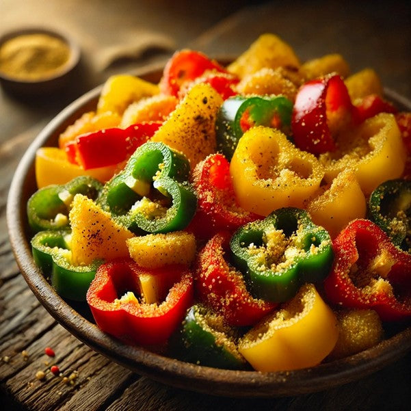 Colorful Capsicum with Gram Flour