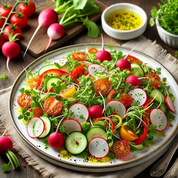 Radish Microgreen Salad