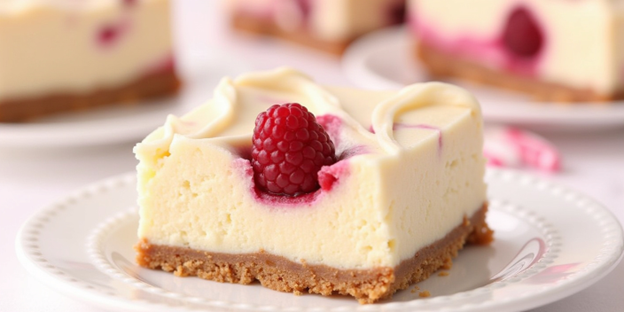 Raspberry Lemon Cheesecake Bars