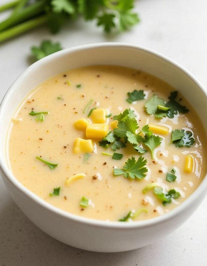Thai Coconut Soup with UNS Coriander Microgreen