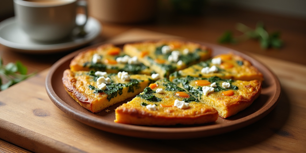 UNS Kale Microgreens and Sweet Potato Frittata