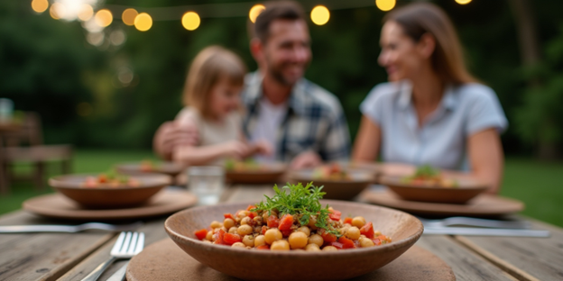 UNS Red Cabbage Microgreens and Chickpea Stew