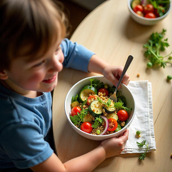 UNS Super Micro Salad with Roasted Vegetables & Quinoa