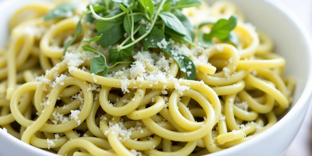 UNS Thai Basil Microgreens Pesto Pasta