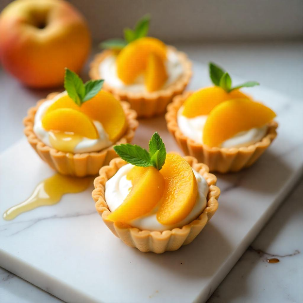 UNS Yellow Nectarine Yogurt & Honey Tartlets