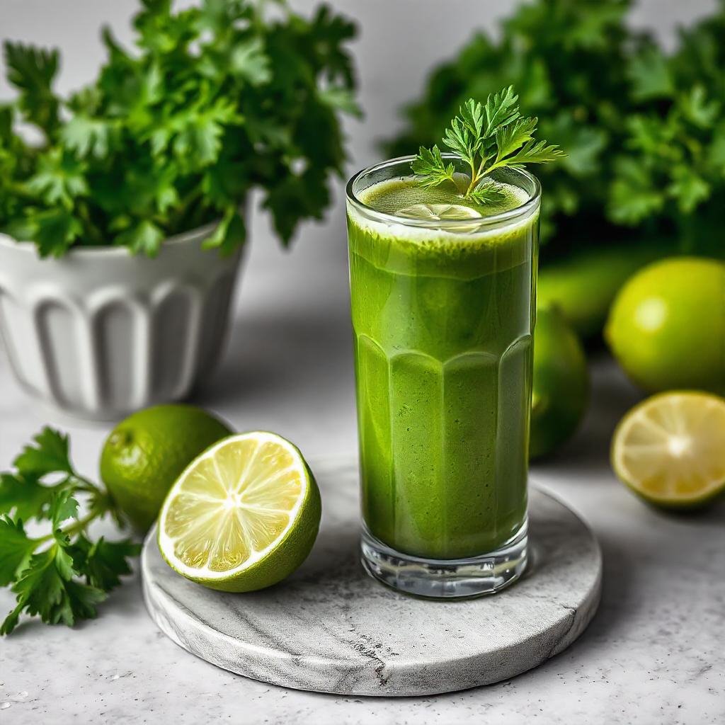 Parsley and Lime Green Juice