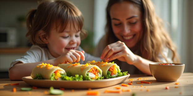 Assorted Flower Spring Rolls with Sweet Chili Sauce