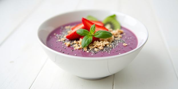 Blackberry & Basil Smoothie Bowl