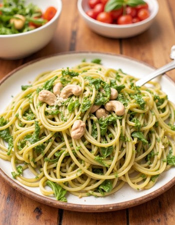 Microgreen Pesto Pasta
