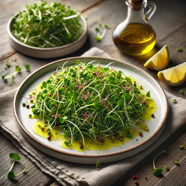 Sautéed Sakura Microgreens