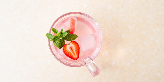 Strawberry & Mint Infused Water