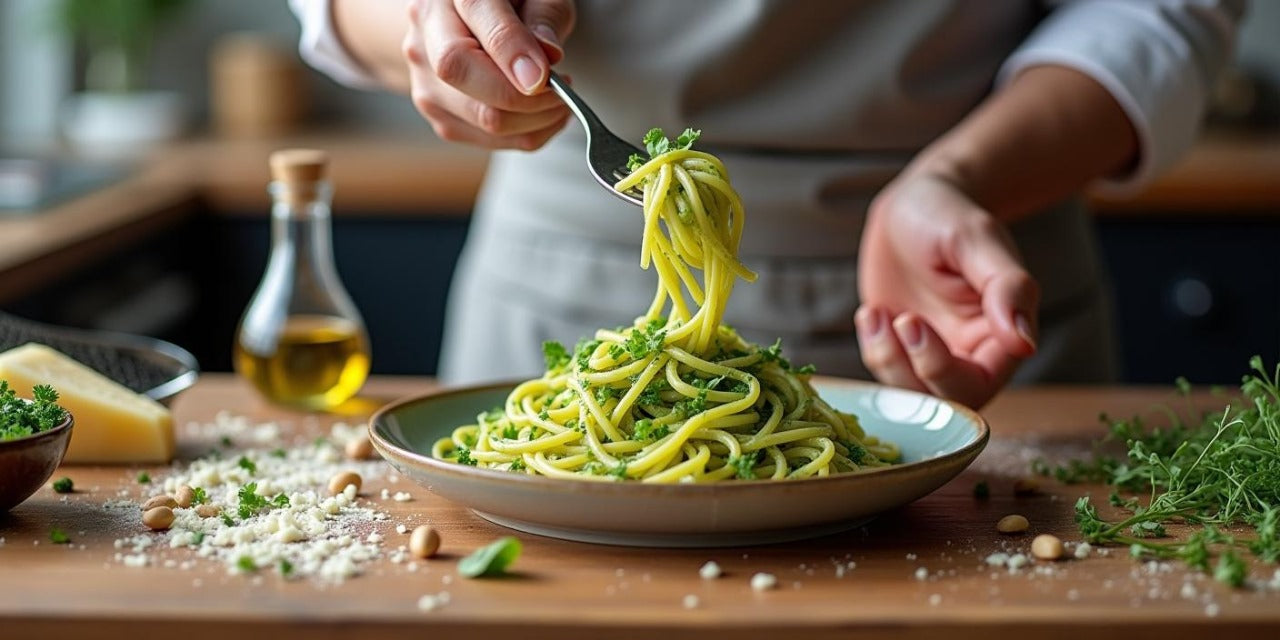 UNS Broccoli Microgreen Pesto Pasta
