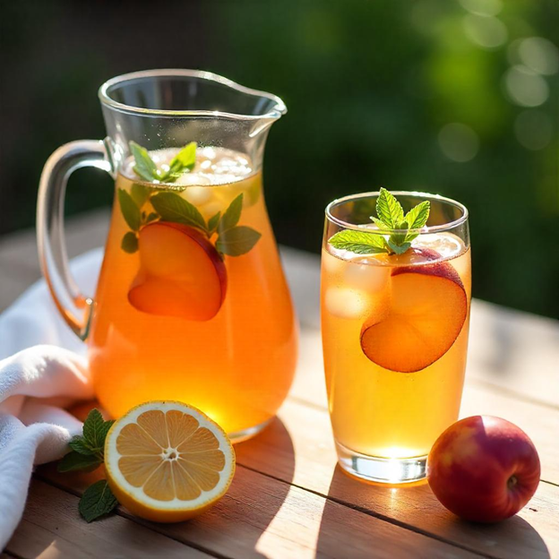 UNS Fresh Nectarine & Mint Iced Tea – UNS Farms