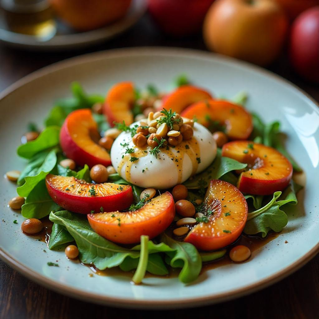 UNS Red Nectarine & Burrata Salad