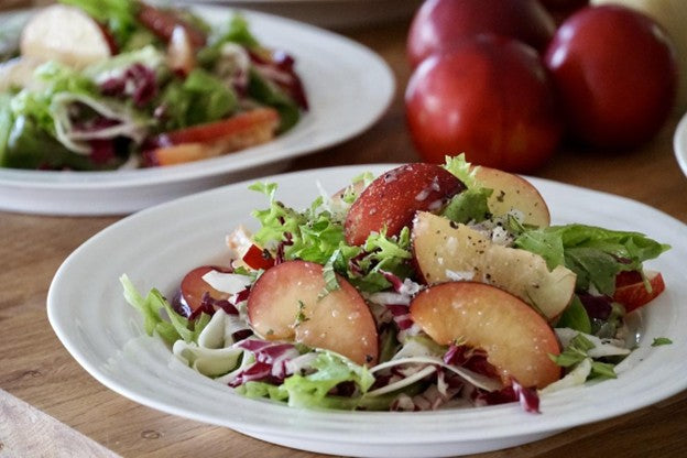 UNS Red Plum & Microgreens Summer Salad