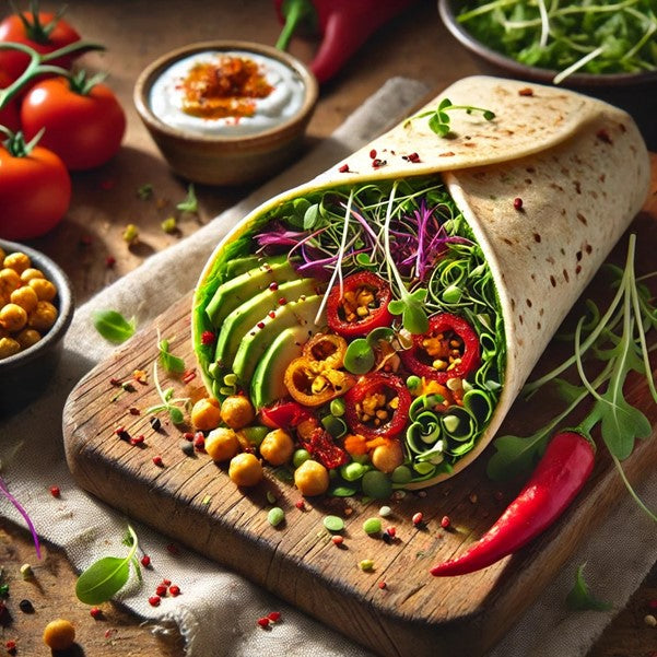 UNS Spicy Microgreen Wrap