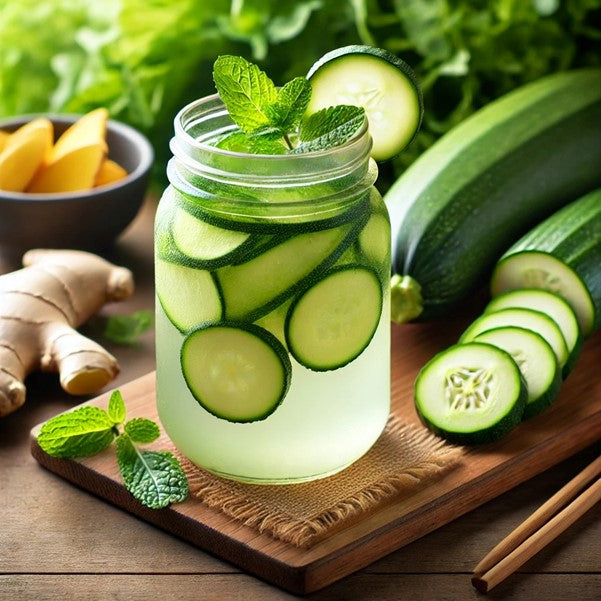 Zucchini Cucumber Ginger Tonic