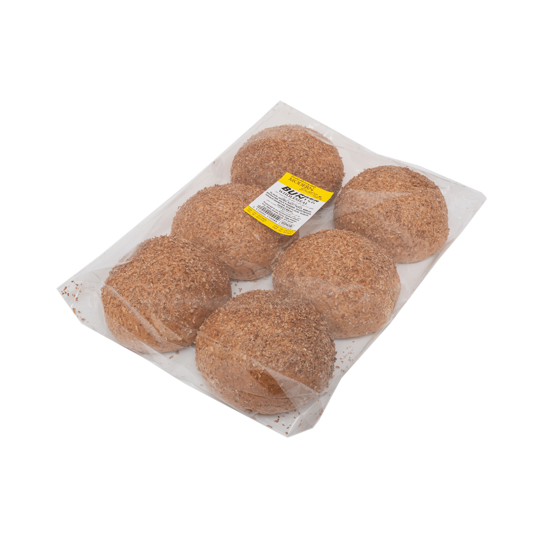 Bread Bun 4" Plain Wholemeal