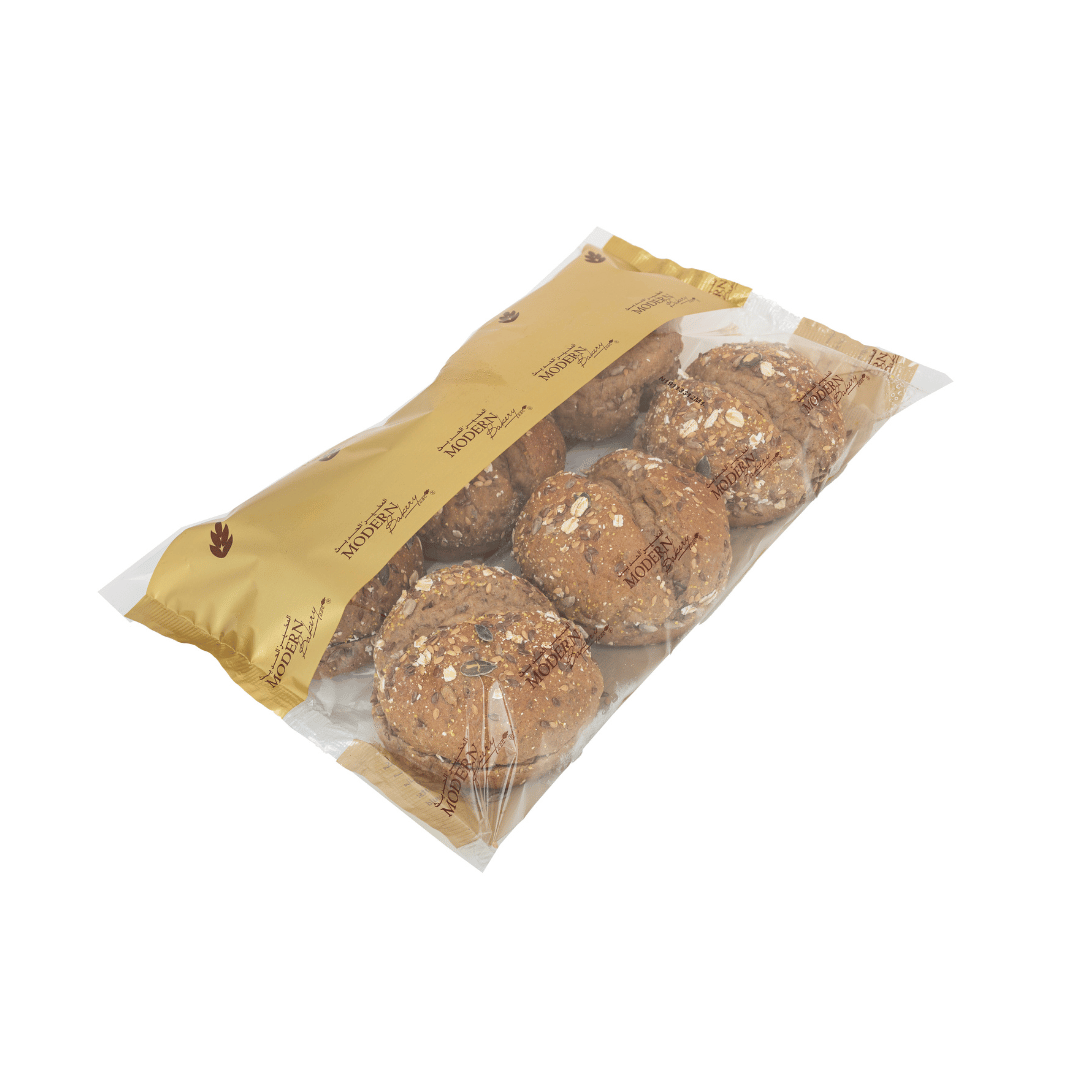 خبز مدور 4 بوصة، متعدد الحبوب، مقطع