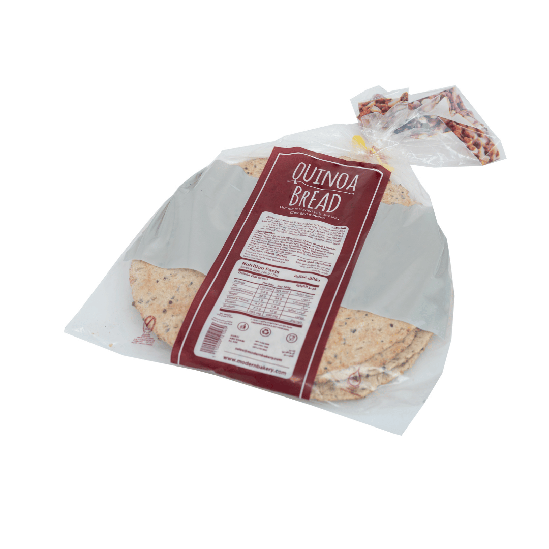 خبز الكينوا المسطح متوسط