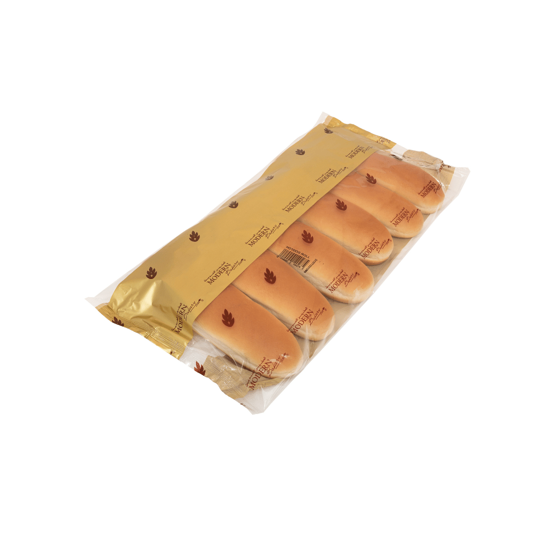Bread Roll Hotdog Plain Sliced 6”