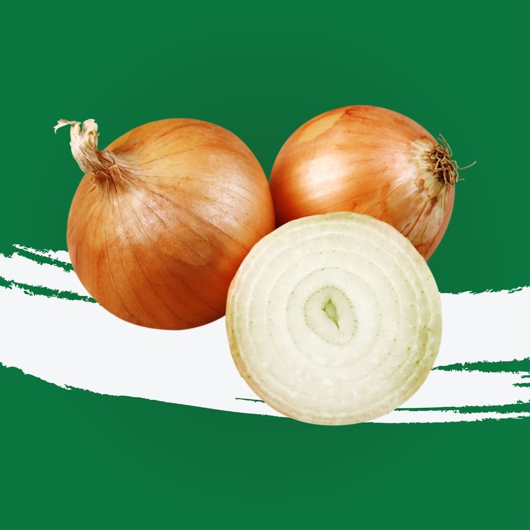 Versatile brown onions with strong flavour