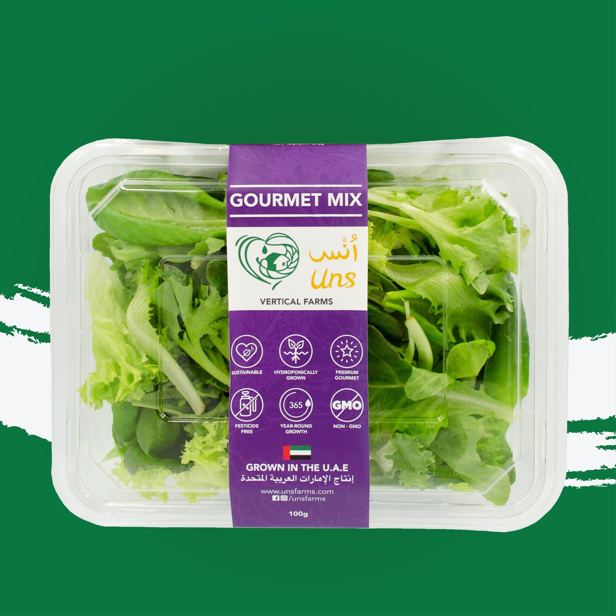 UNS Gourmet Mix 100g Clear Pet Box