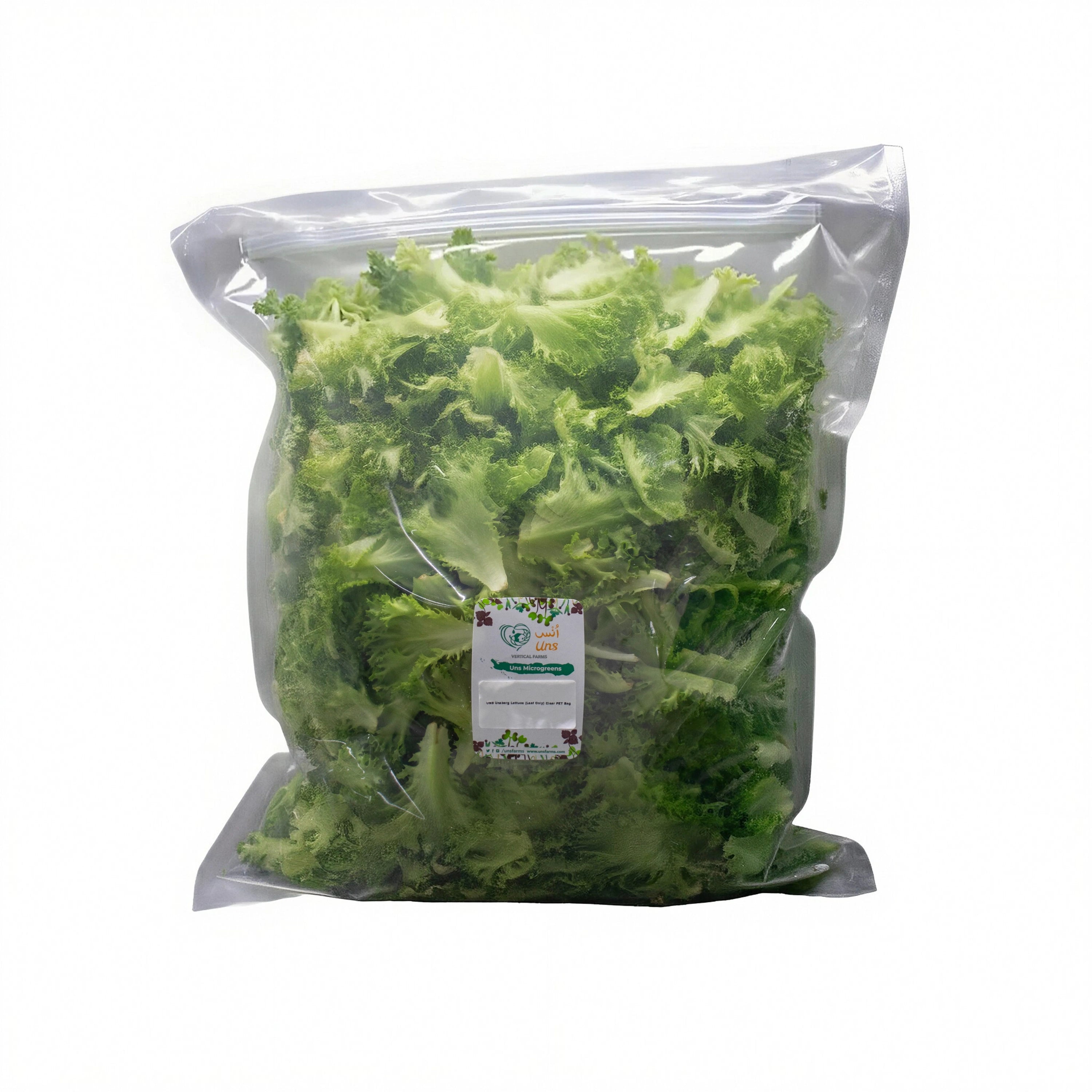 Uns Unsberg Lettuce (Leaf Only)1Kg Clear Pet Bag