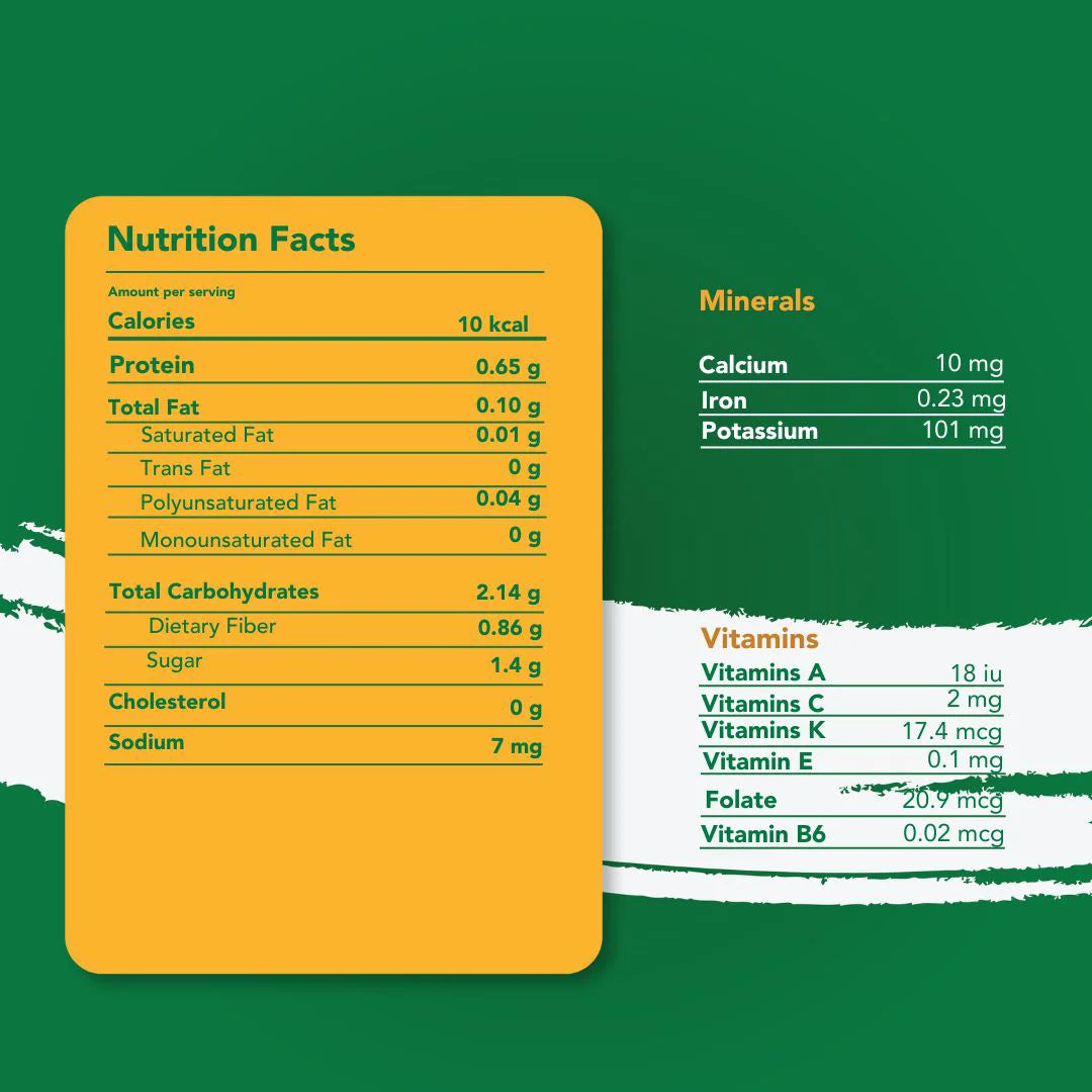 Uns Unsberg Lettuce 100G Clear Pet Box.