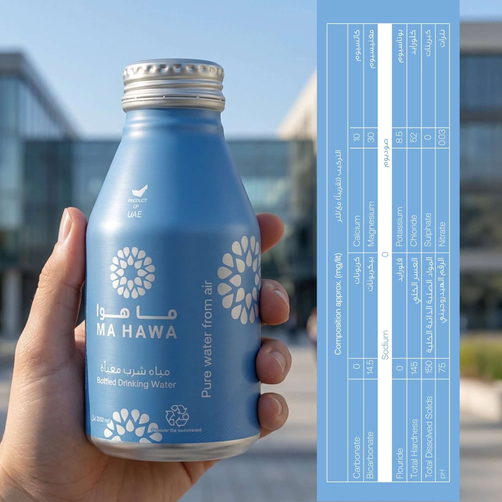 Ma Hawa Still Water Aluminium Bottles 330ml x 24